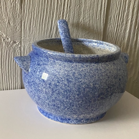 Large Gailstyn-Sutton Bleu Cordon Blue Speckled Soup Tureen With Ladle - Picture 4 of 16